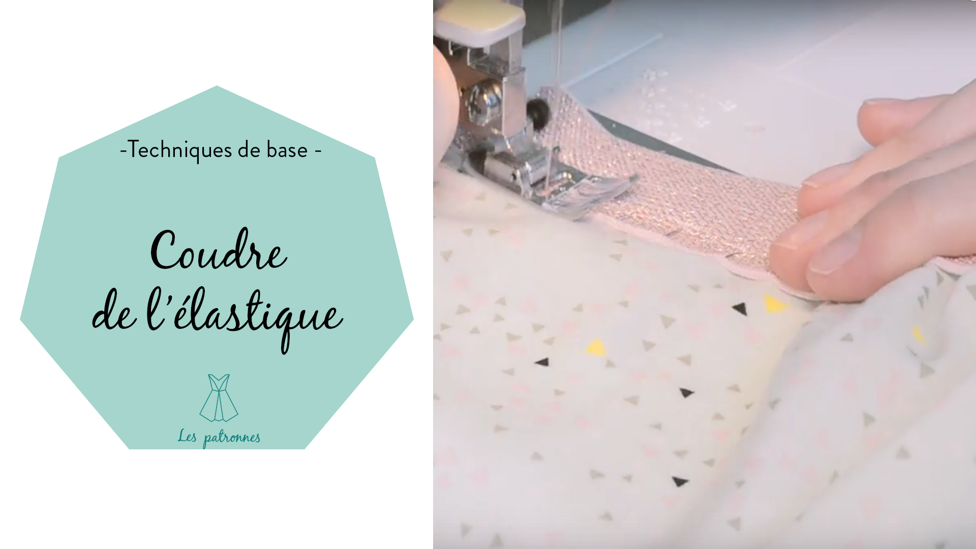 tuto couture coudre de l'élastique