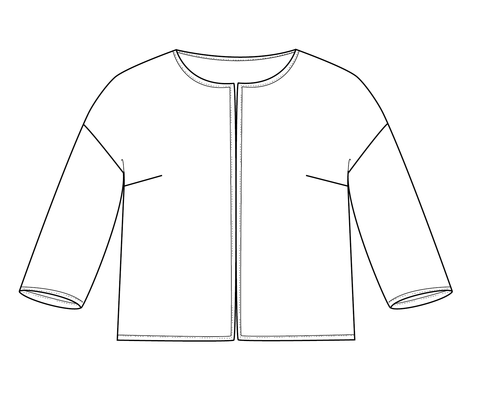 veste monet - patron femme