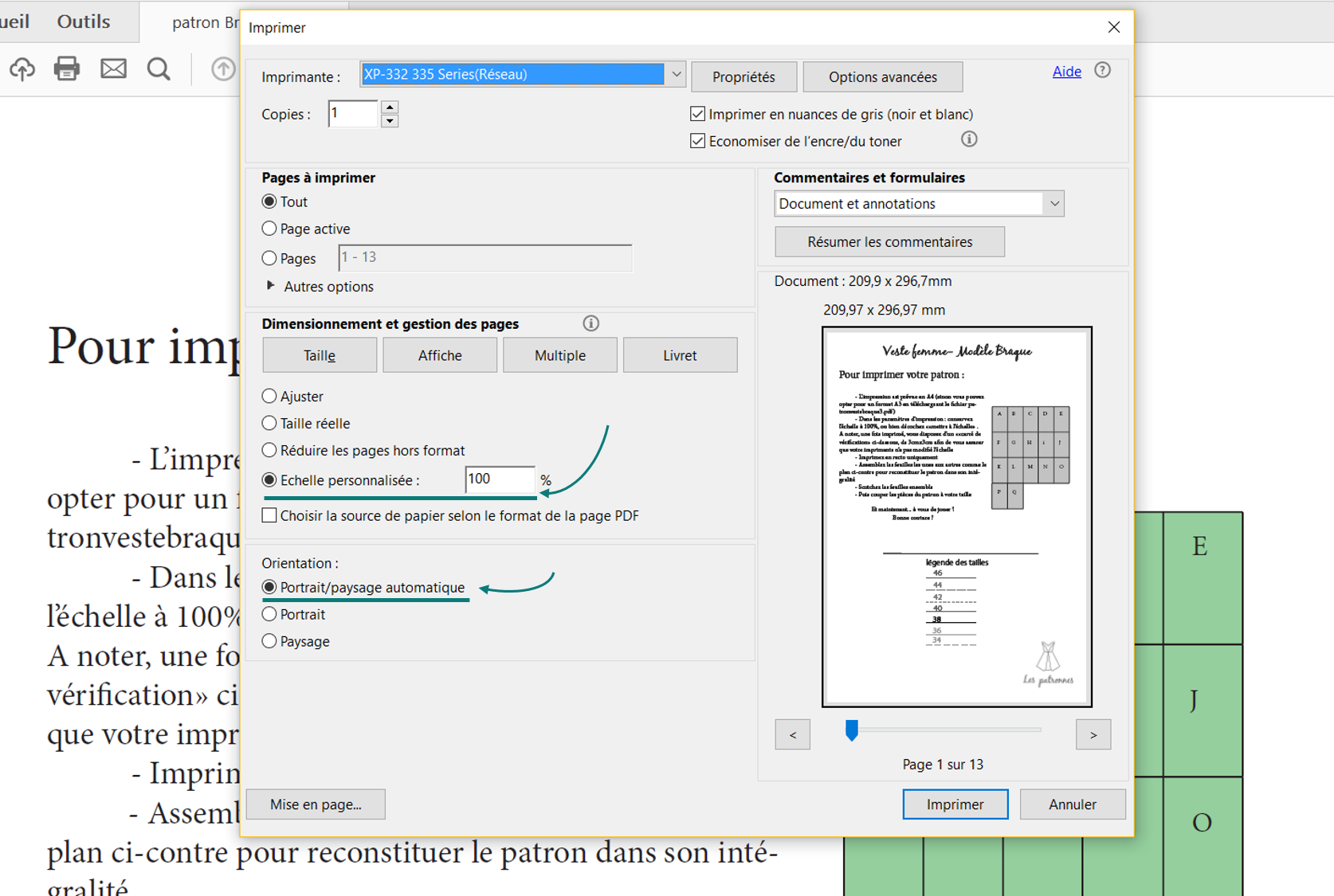 Imprimer un patron PDF astuces-les patronnes