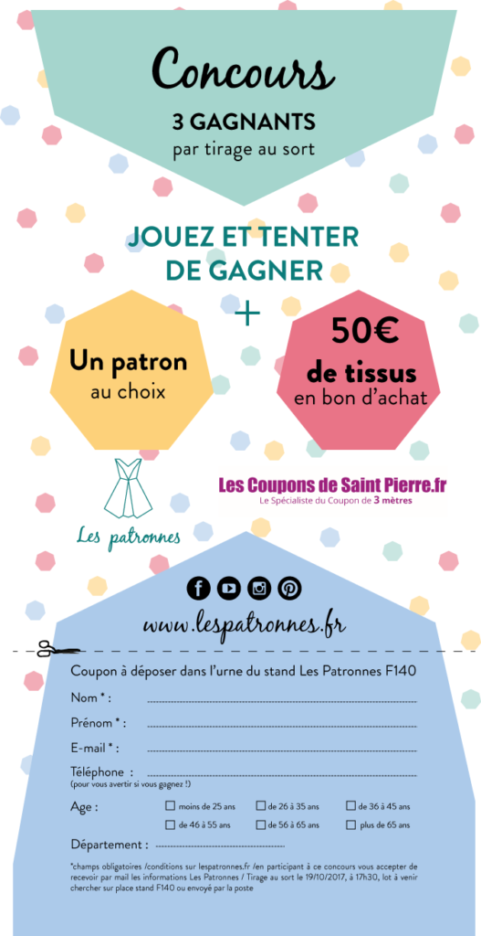 Règle du jeux  concours salon créations et savoirfaire 1519 novembre