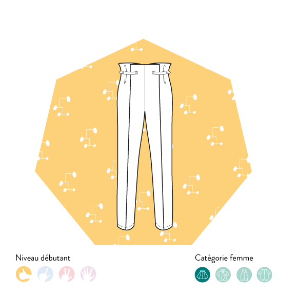 Pantalon à extension active - élastiques au niveau des chevilles