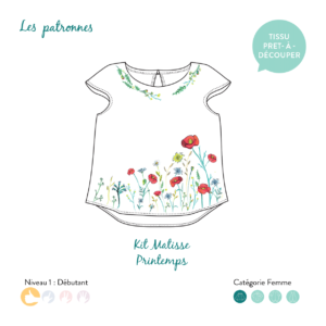 Kit prêt-à-découper top Matisse- Printemps
