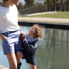 patron facile duo mere fille short à pont titouan