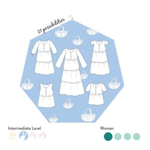 sorolla pattern, easy to sew , with video tutorial